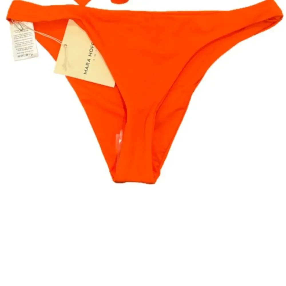 Mara Hoffman Scarlett Bikini Bottoms - Tangerine Orange Size XS